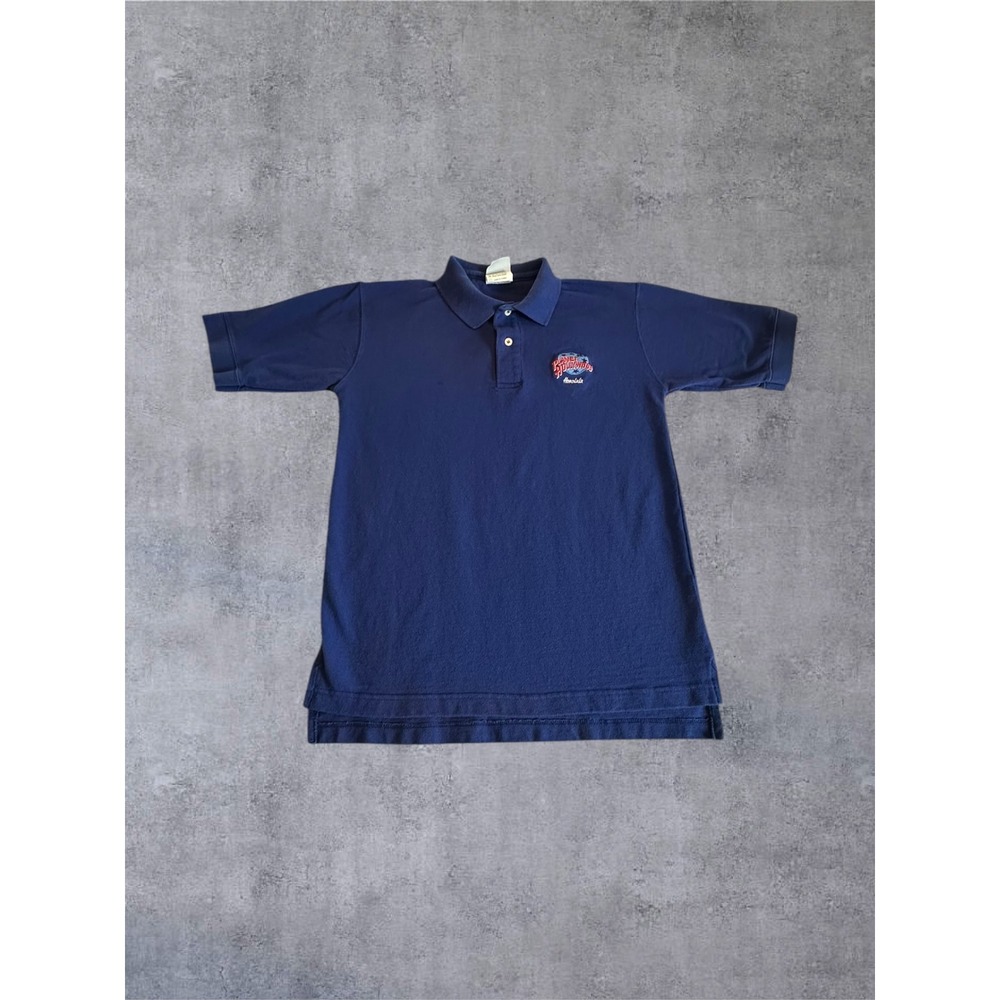 Vintage Planet Hollywood Polo Shirt Mens Small Blue 90s Honolulu USA Made